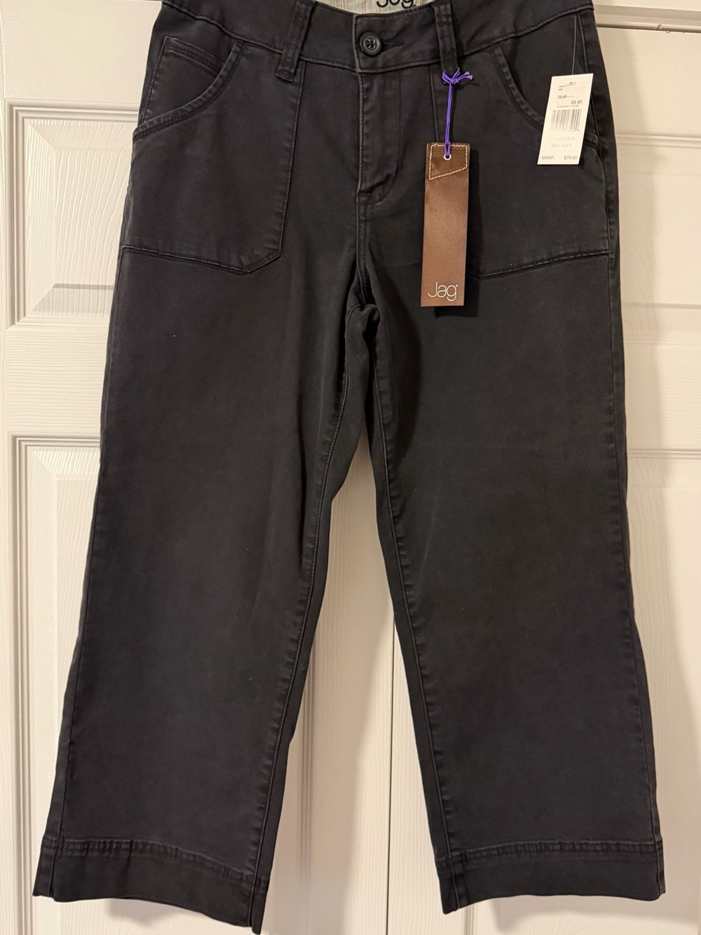 Jag Jeans Black Size 8 Price Tag Barcode Hang Tag
